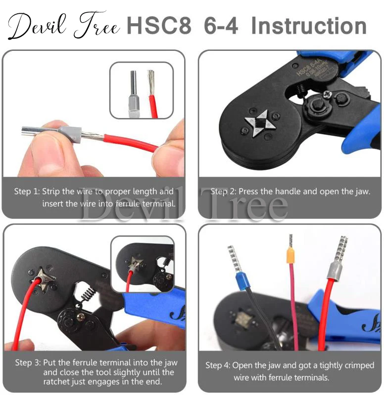 Фотоинструменты клещи для проводов-1900 шт. наконечников проводов с обжимными