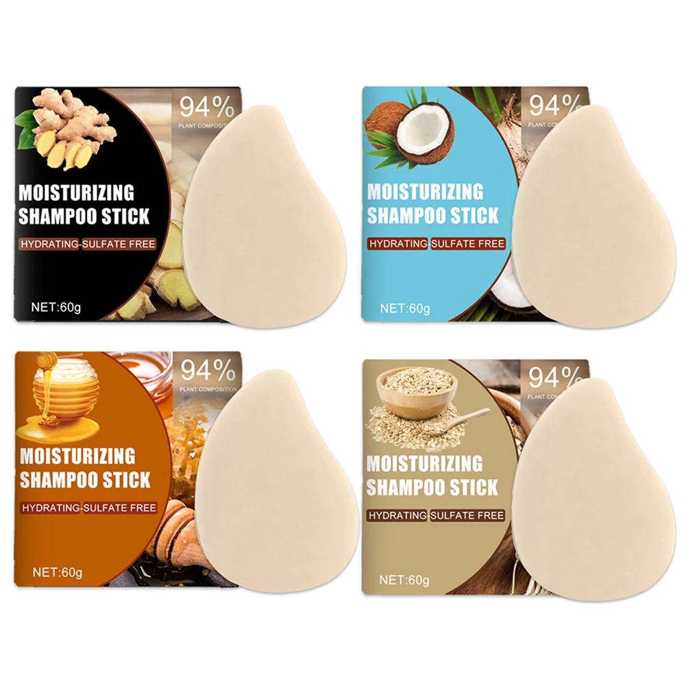 Увлажняющий шампунь-бар для волос с имбирем/кокосом/медом/овсяной мукой |