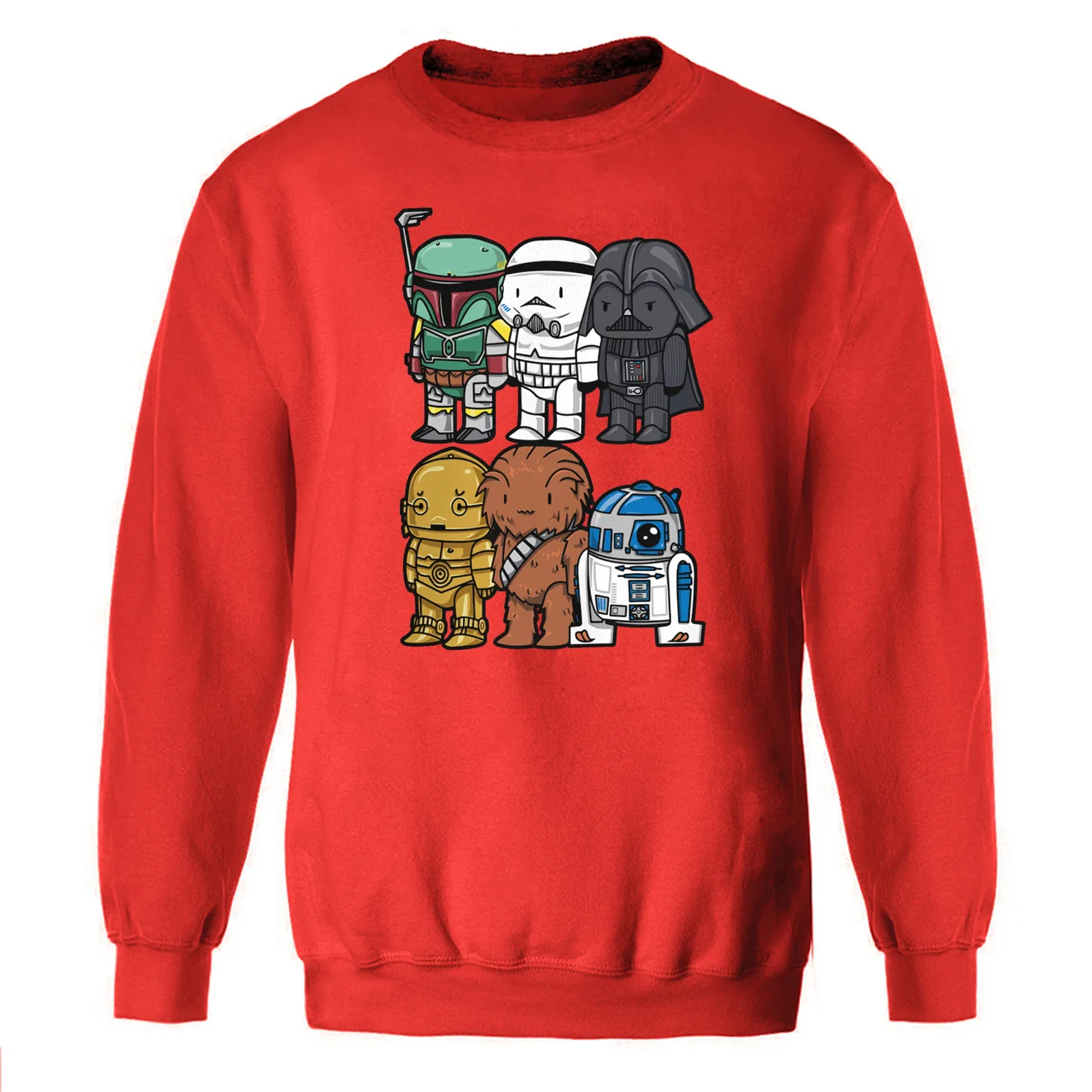 Толстовки Star Wars, толстовки для мужчин, йода Дарт Вейдер, свитер с круглым вырезом, зима-осень, Звездные войны, научная фантастика, фильмы, уличная одежда - Цвет: red 6