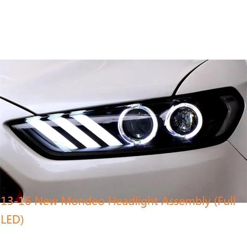 MODEL M Drl Luces Para Auto Assessoires светодиодные боковые поворотники Automovil фары Задние Автомобильные фары в сборе 13 14 15 16 для Ford Mondeo - Цвет: MODEL M