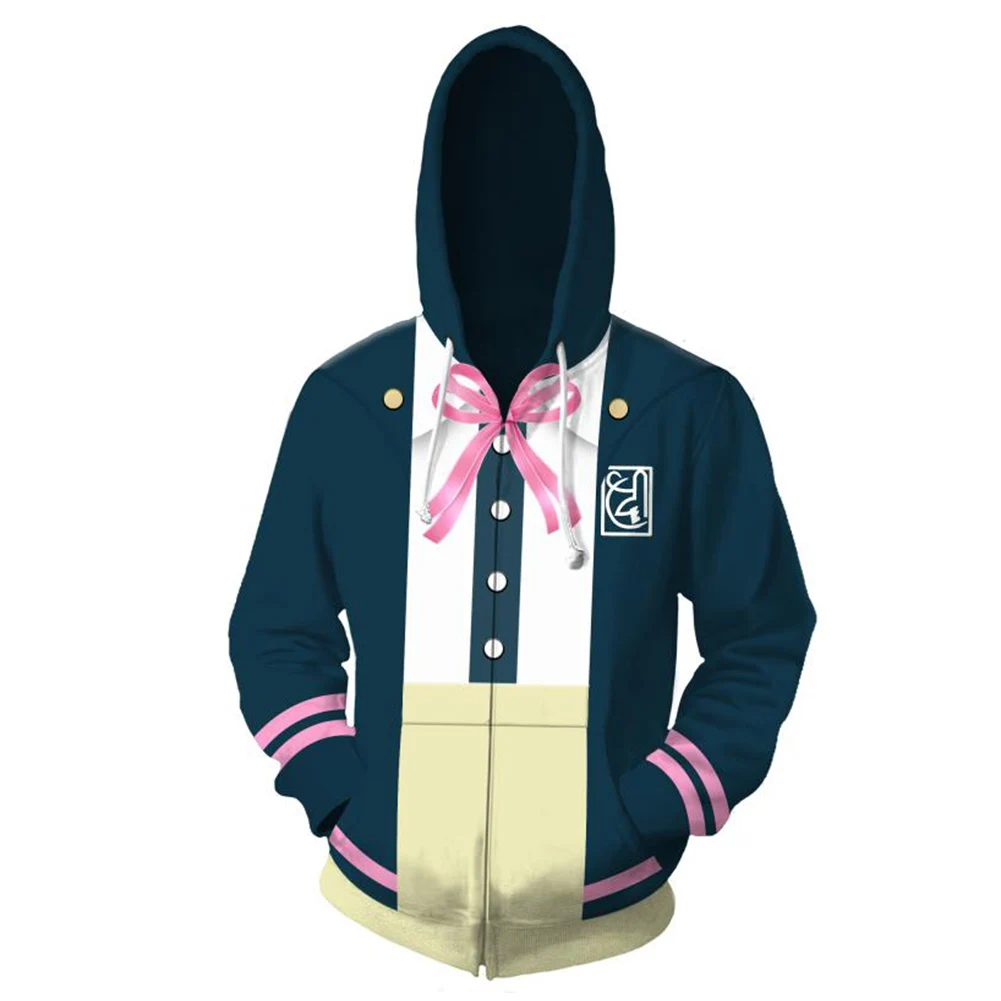 Толстовки для косплея Danganronpa джунко эношима толстовки Nanami ChiaKi Mikan Tsumiki куртки на