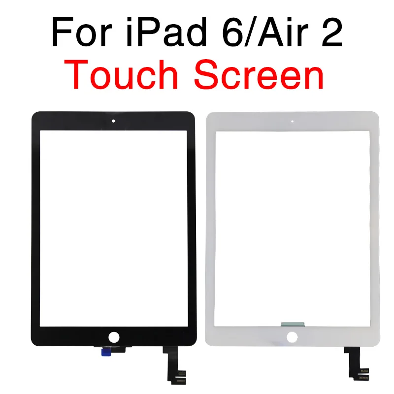 10 шт./лот для iPad 6 Air 2 A1566 A1567 сенсорный экран дигитайзер Датчик стеклянная панель