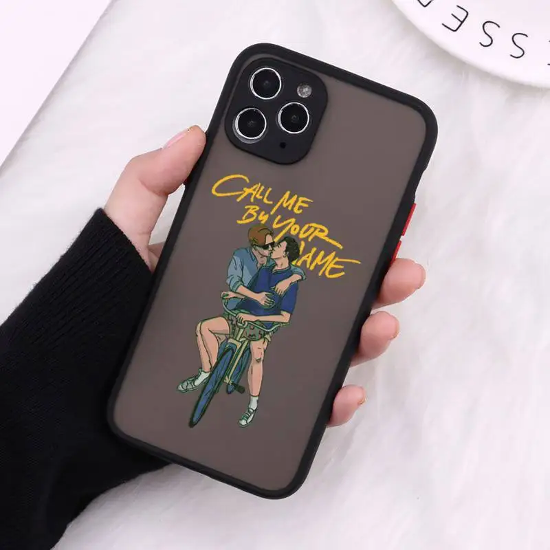 

Call me by your name friend Phone Case Matte Transparent for iPhone 7 8 11 12 s mini pro X XS XR MAX Plus cover funda