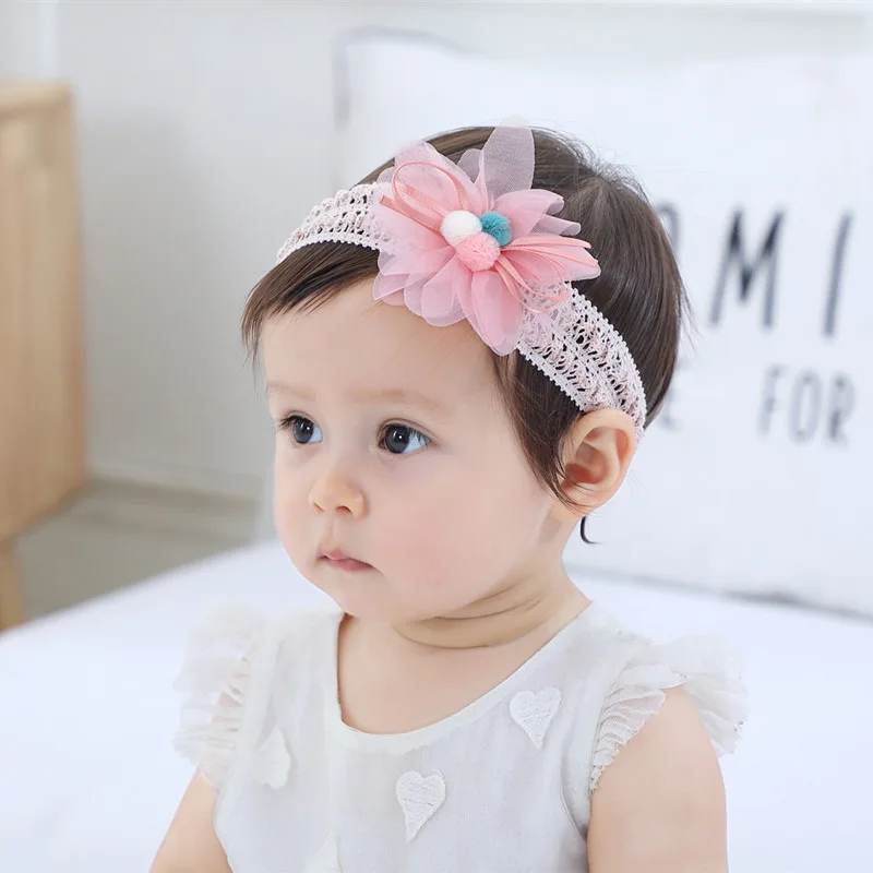 

Kids Baby Infant Princess Lace Flower Headband Girl Hair Band Headwear Accessories for 0-3years Baby Accessories Newborn