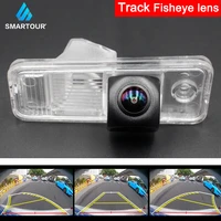 smartour car rear view camera chamber license light type reverse camera for hyundai creta ix25ix45 with fisheye lens