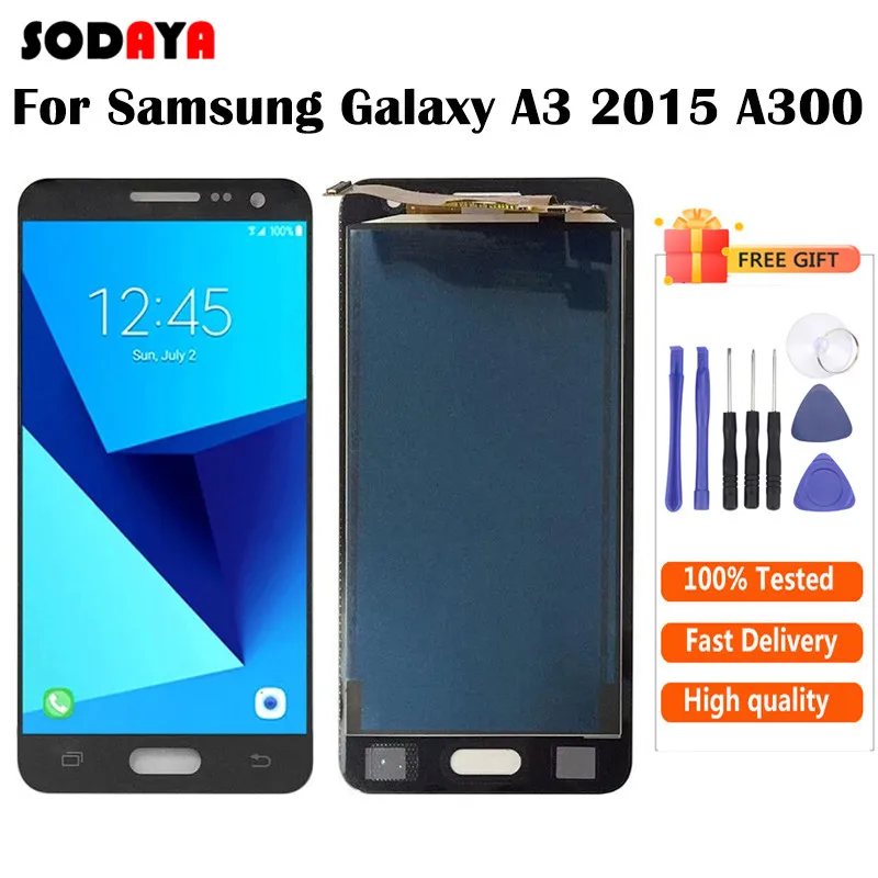 Для Samsung Galaxy A3 2015 A300 A300F A300M ЖК дисплей + сенсорный экран дигитайзер в сборе с