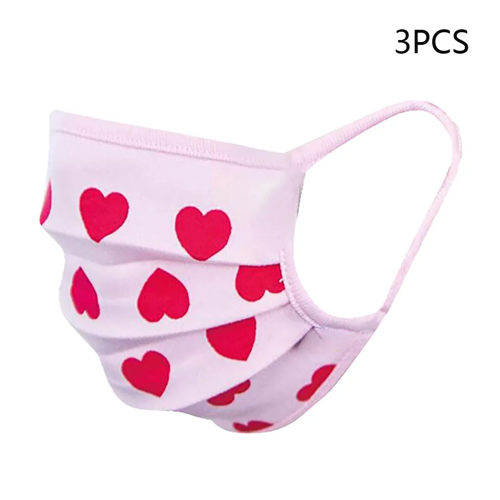 

2/3pcs Fashion Child Washable Face Masks For Kids Children Washable Breathable Fabric Maske Masque For Girls No Decoration