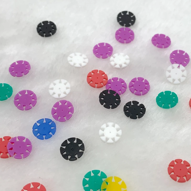 

200pcs Dental Endo Files Stoppers Flower Stoppers Disinfection Marking Circle Dental Ring Endo Files Counting Sheets Dentistry