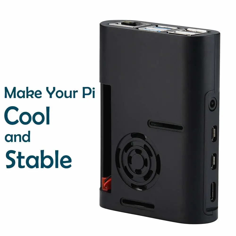 Чехол Raspberry Pi 4 чехол с охлаждающим вентилятором радиатор для Model B 4B 4|Аксессуары