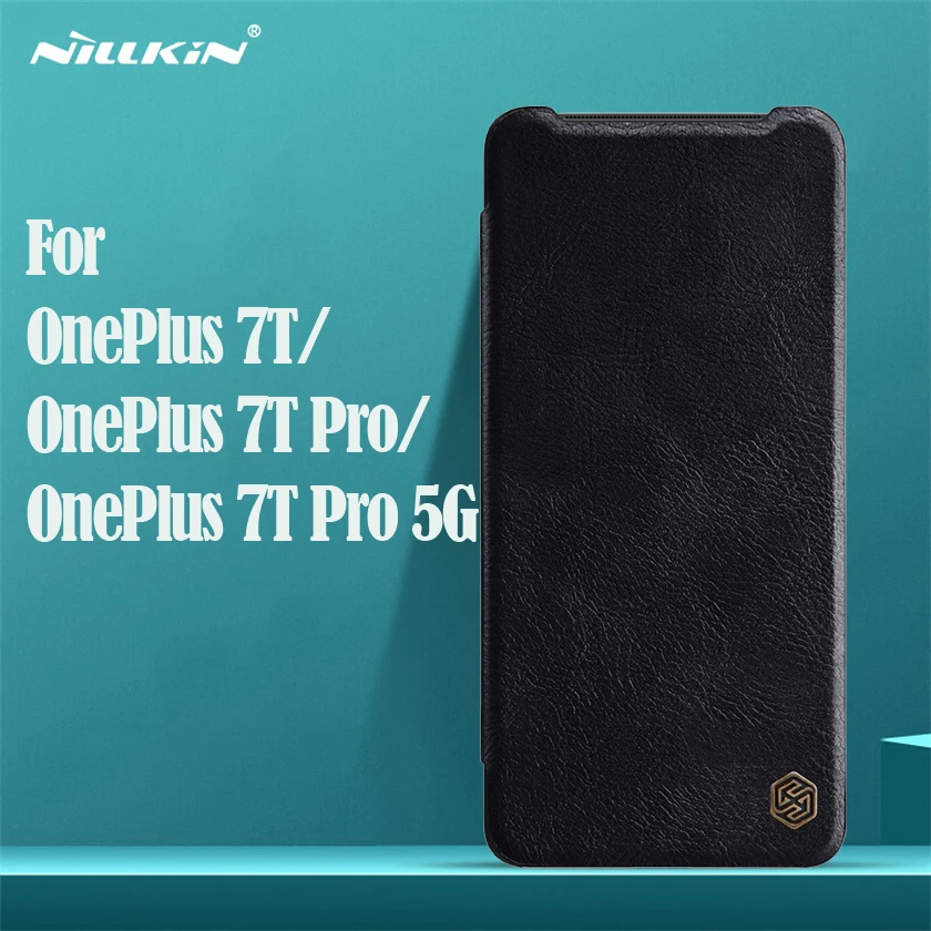 Чехол для OnePlus 7T Pro флип чехол Nillkin Qin винтажный кожаный с отделением карт кошелек
