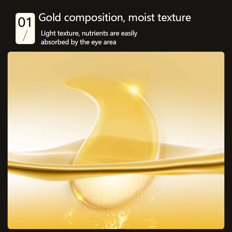 60 шт. 24K золотистые патчи для глаз против старения темных кругов коллагеновая