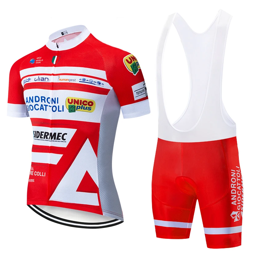 

TEAM 2020 RED ANDRONI CYCLING JERSEY 20D bike shorts set Ropa Ciclismo MEN summer quick dry BICYCLING Maillot pants clothing