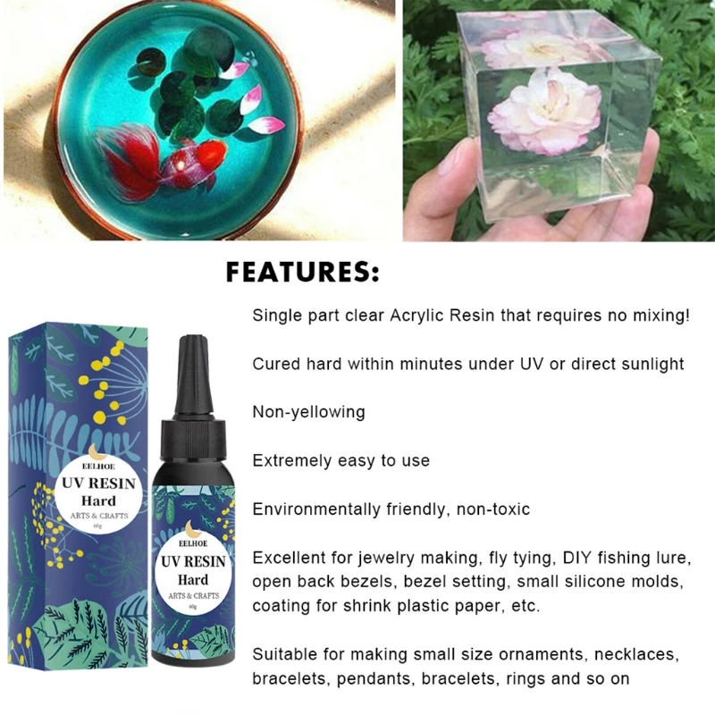 

13MC 100g UV Resin Ultraviolet Curing Solar Cure Sunlight Activated Hard Resin