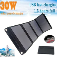 28w solar panels portable folding foldable waterproof dual 5v2 1a usb dc 18v 12v solar panel charger for phone car rv battery