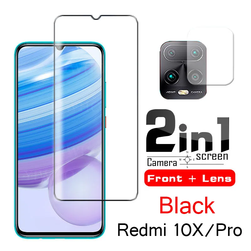 Защитное стекло 2 в 1 для Xiaomi Redmi 10X Pro 5G закаленное объектива камеры Xiami 10 X 5g 10xPro |