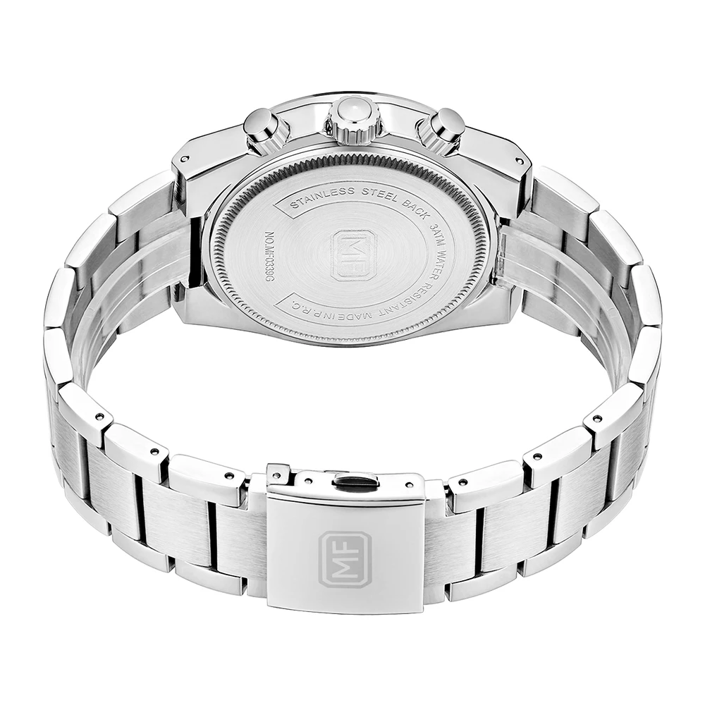 

Relogio Masculino Minifocus Men's Business Watch Quartz Stainless Steel Band Hollow Dial Surface Waterproof Men Wristwatch