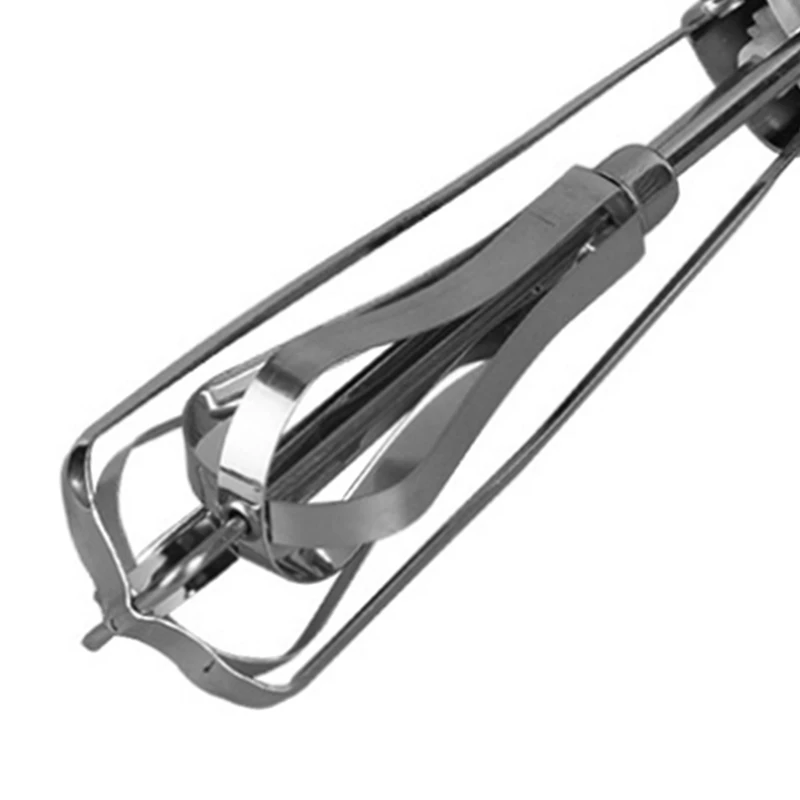 Ручной поворотный взбиватель для яиц из нержавеющей стали ручной шейкер с