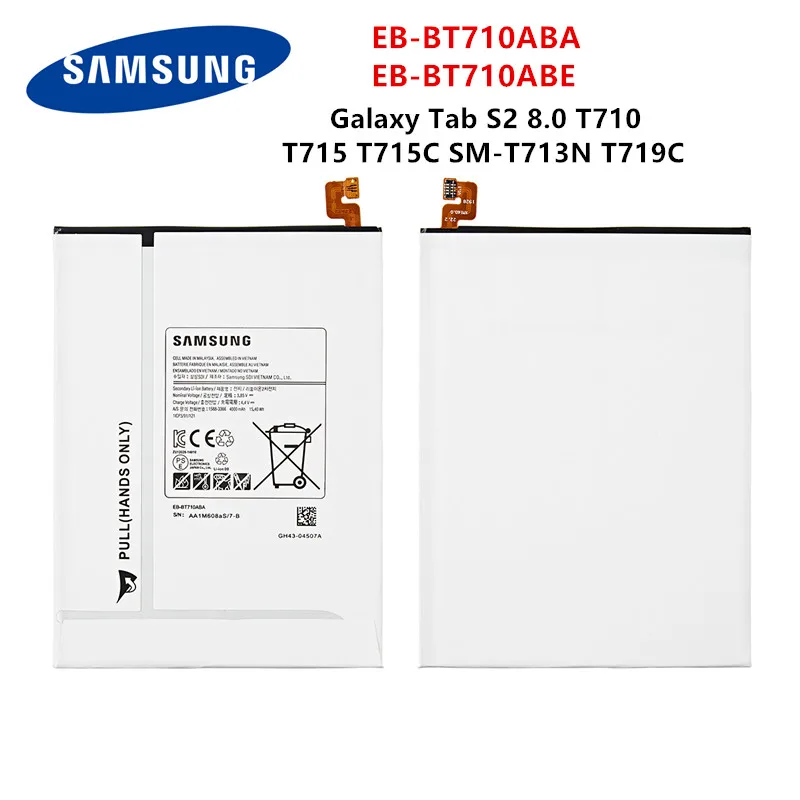 Оригинальный планшетный компьютер SAMSUNG аккумулятор 4000 мАч для Samsung Galaxy Tab S2 8 0
