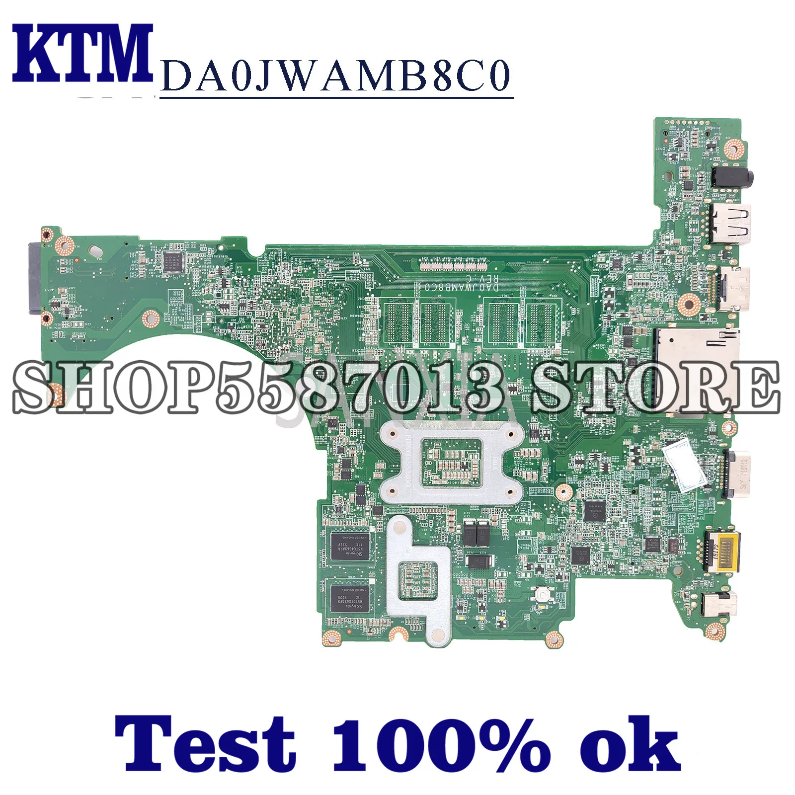 

KEFU DA0JWAMB8C0 Laptop motherboard for Dell Vostro 5560 original mainboard I3-3110M GT630M-2GB