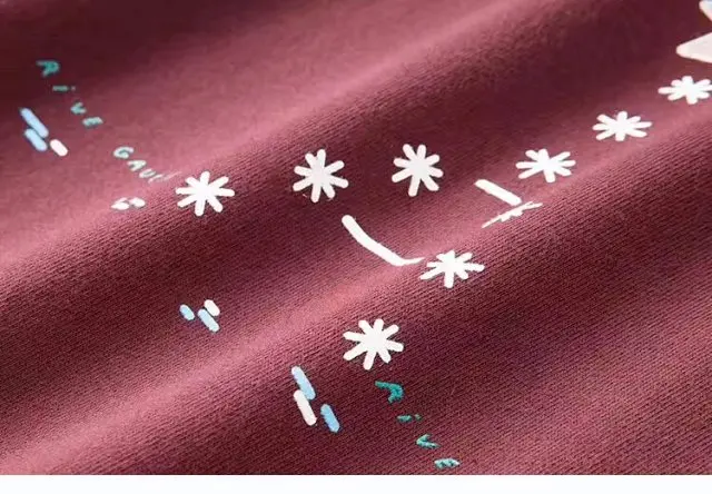 ElfStyle стильная бордовая Толстовка с длинным рукавом и круглым вырезом принтом