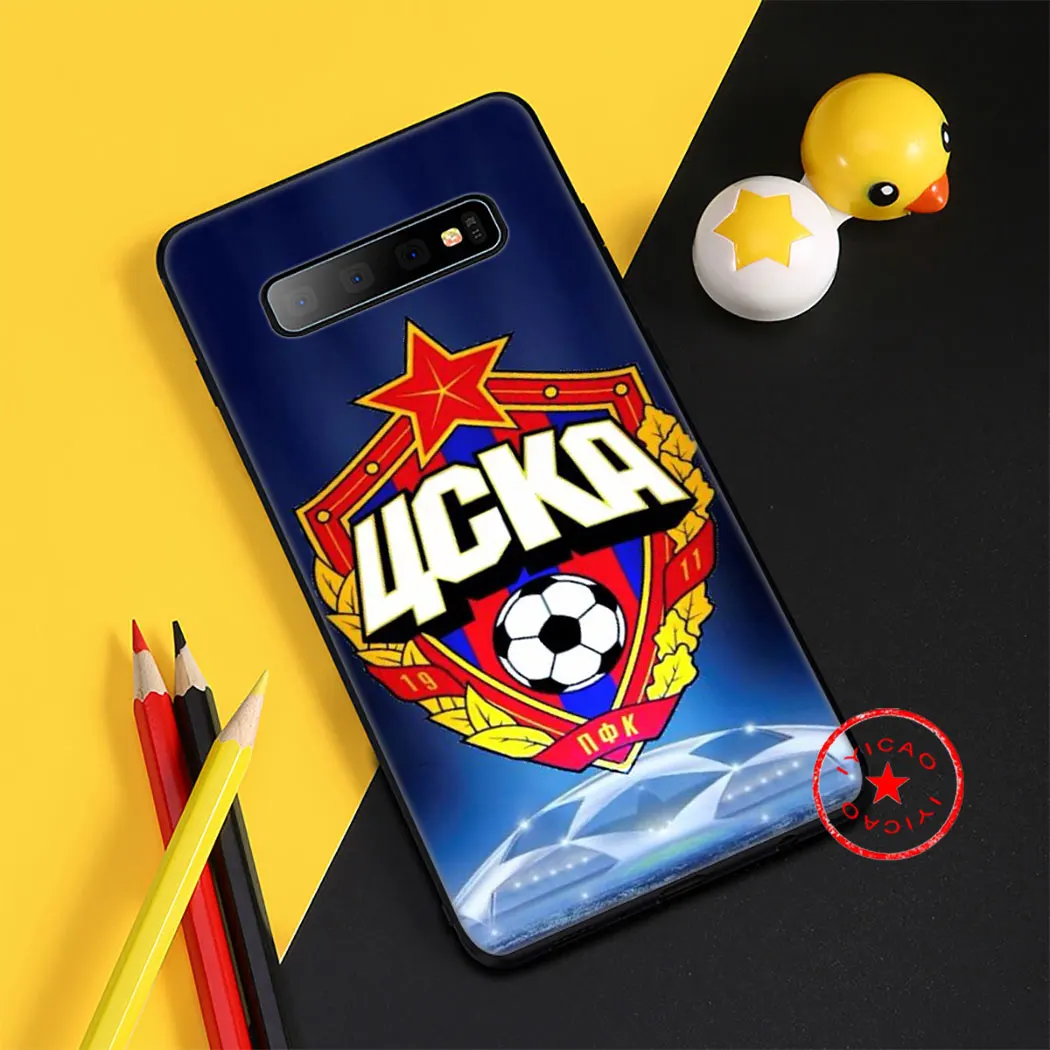 Мягкий силиконовый чехол PFC CSKA для Samsung Galaxy S20 S10 S9 S8 Plus Lite Ultra S6 S7 Edge S10e|Бамперы| |