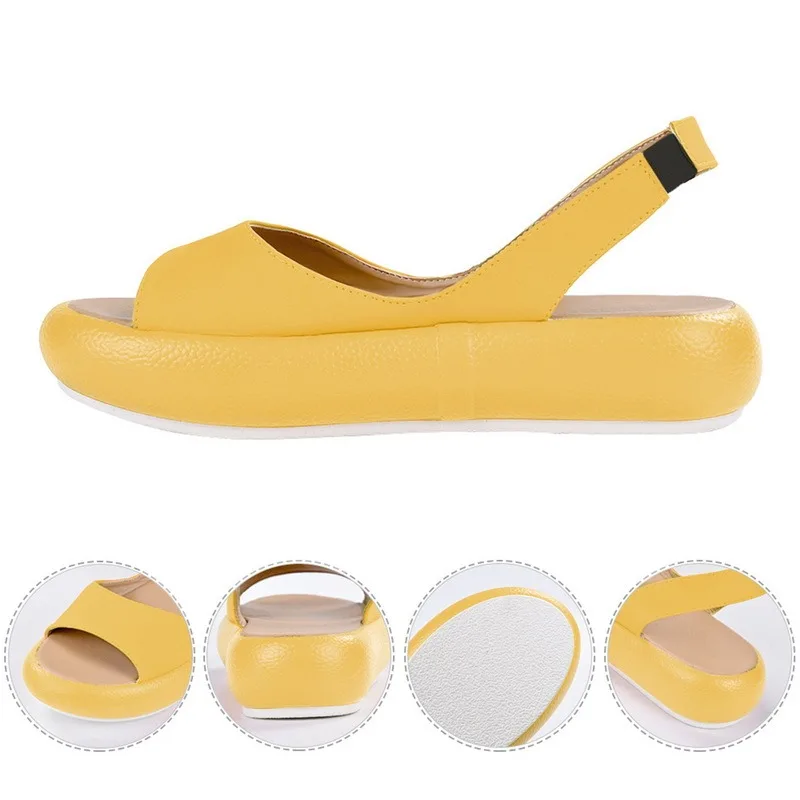 

Fashion Candy Color Women Sandals Flip Flops Summer Rome Slip-On Breathable Non-Slip Shoes Woman Slides Solid Casual Female