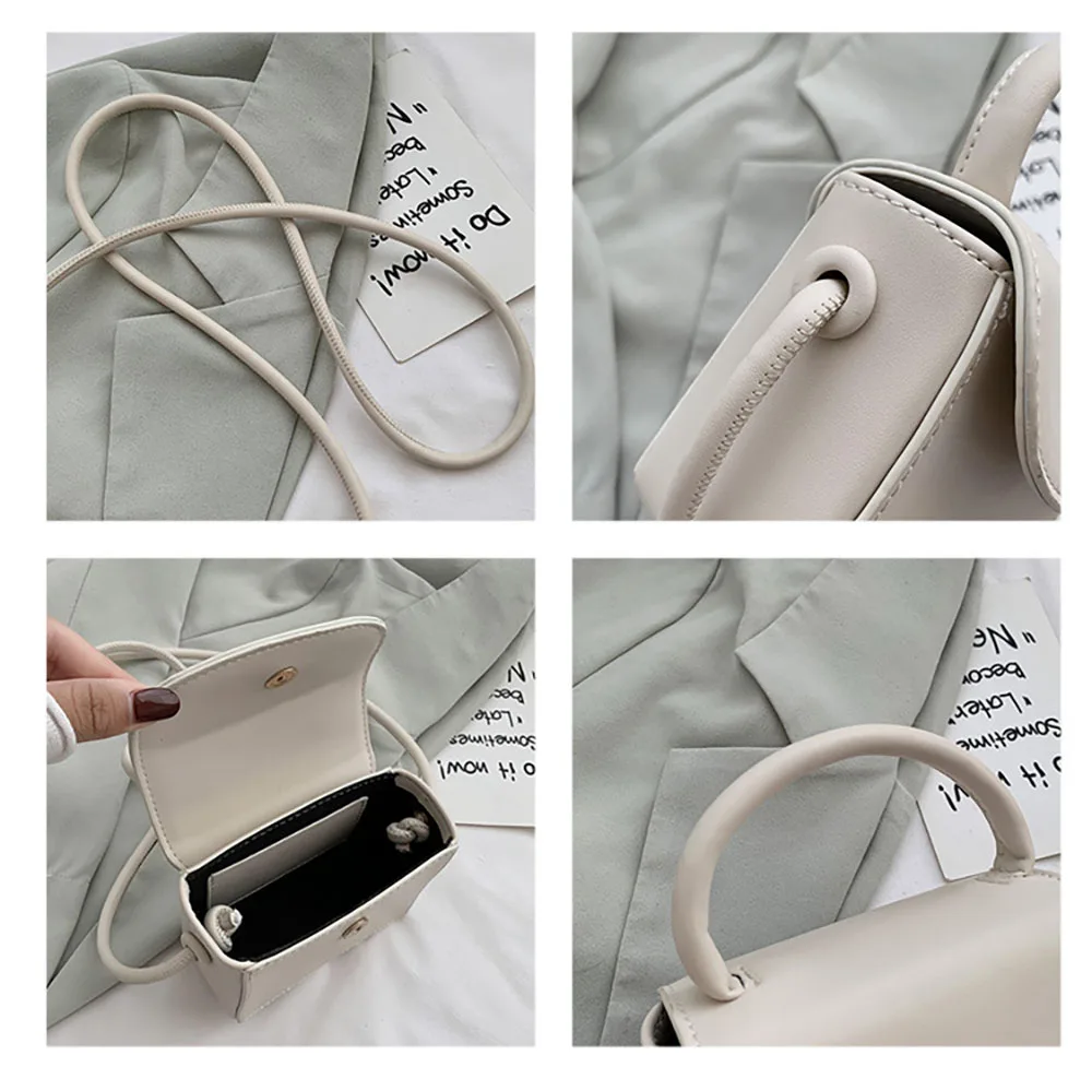 

Women New Style Casual Mini Square Sling Bag Candy Color Fashion Quality Adjustable Party Shoulder Bag MB774