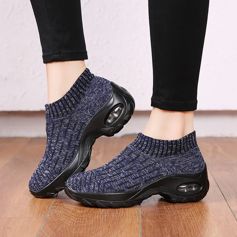 Spring Autumn Women Sock Shoes Sneakers Women Comfortable Breathable Shoes Wear-resistant Deodorant Ladies Footwear Hot Sale