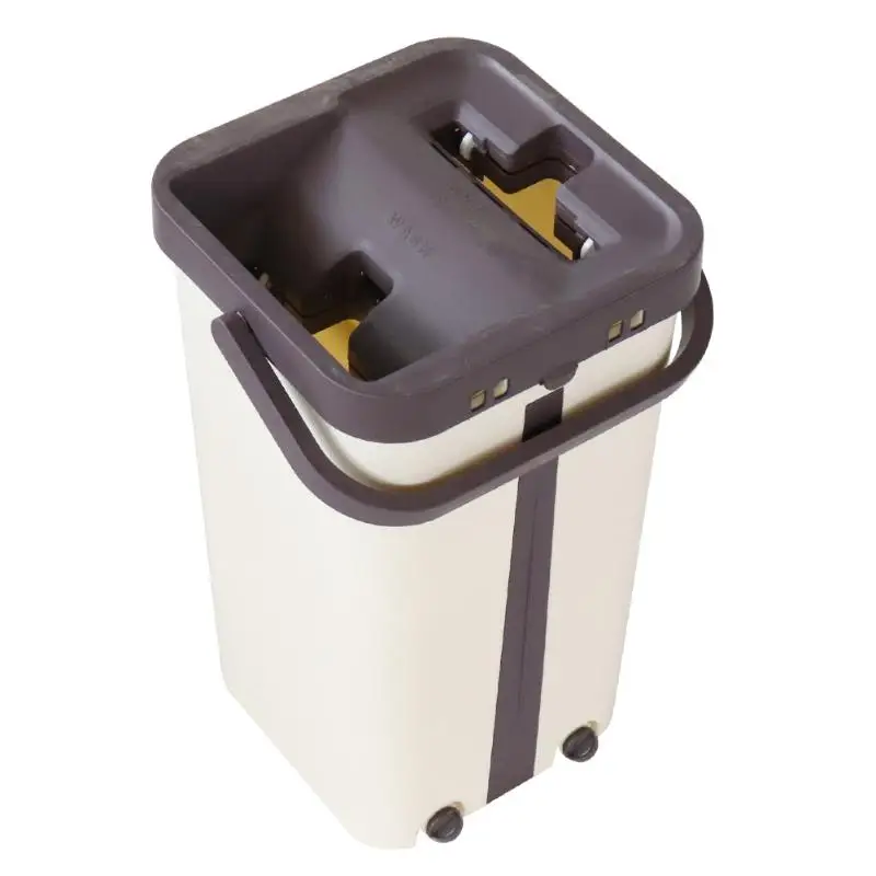 Бесплатная ручная очистка швабры Швабра из микрофибры с ковшом плоский