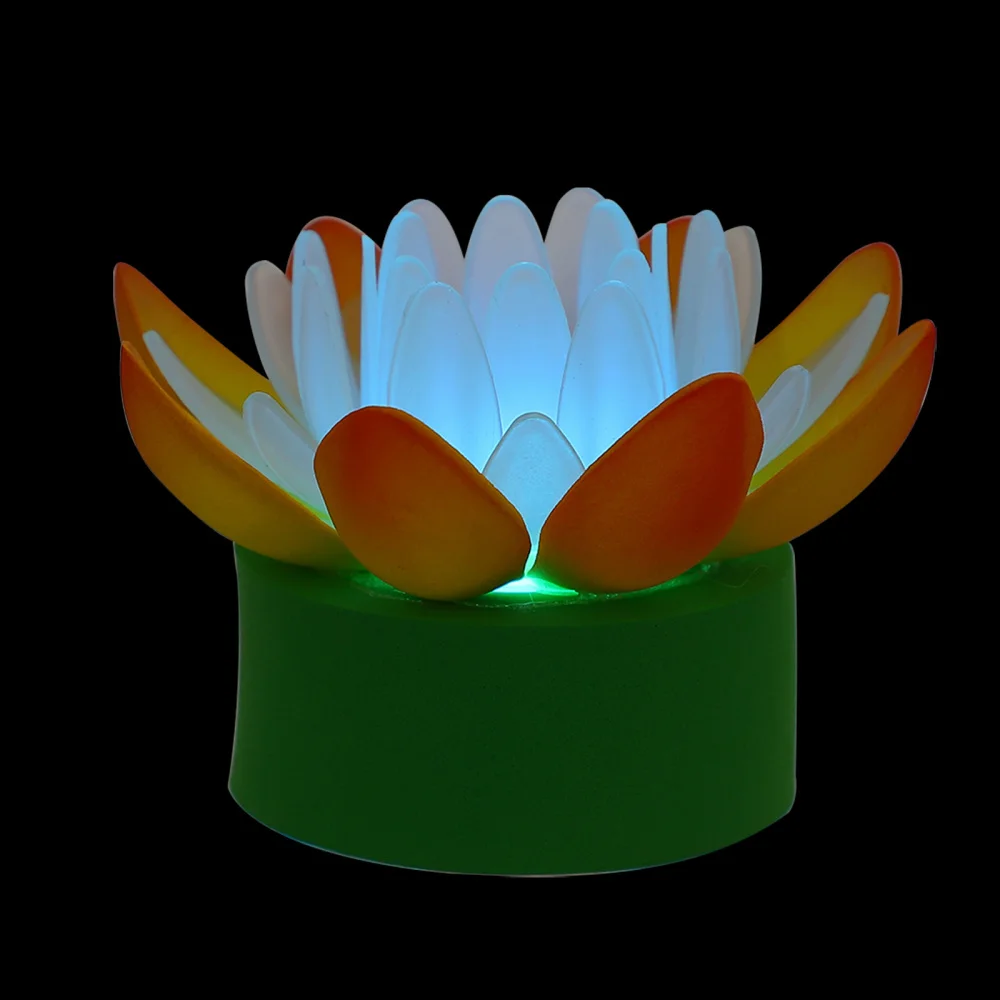 

1 Pc Blessing Pond Light Lotus Light LED Floating Flowers Lotus Flower LED Lamp
