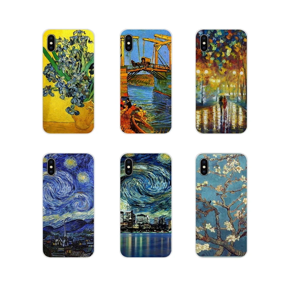 Прозрачные ТПУ чехлы для Huawei Honor 4C 5C 6X 7 7A 7C 8 9 10 8C 8S 8X 9X 10I 20 Lite Pro Винсент Ван Гог