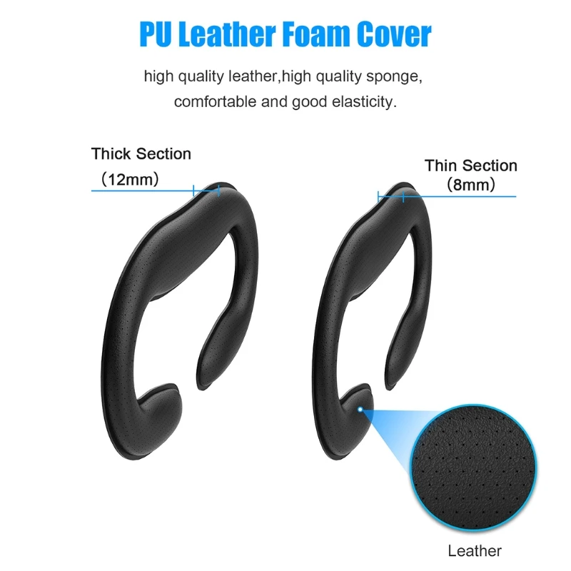 

Facial Interface Bracket, PU Leather Foam Face Cover Pad Replacement Protective Lens Cover & Anti-Leakage Nose Pad Custom Set