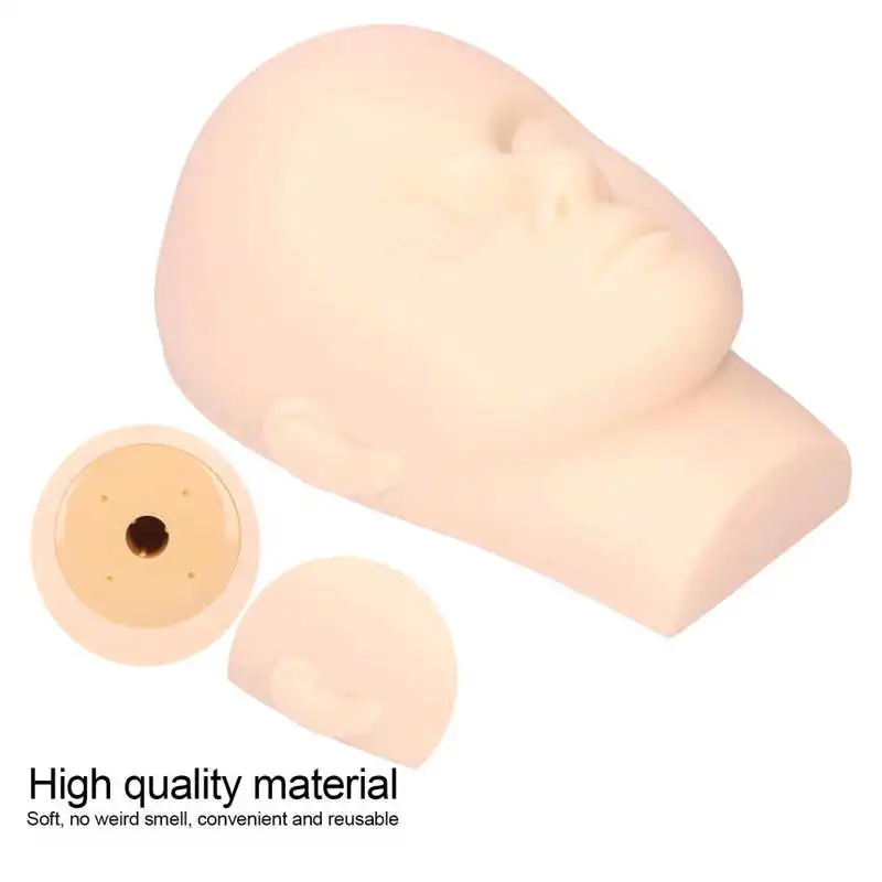 Голова манекена для наращивания ресниц многоразовая голова практики