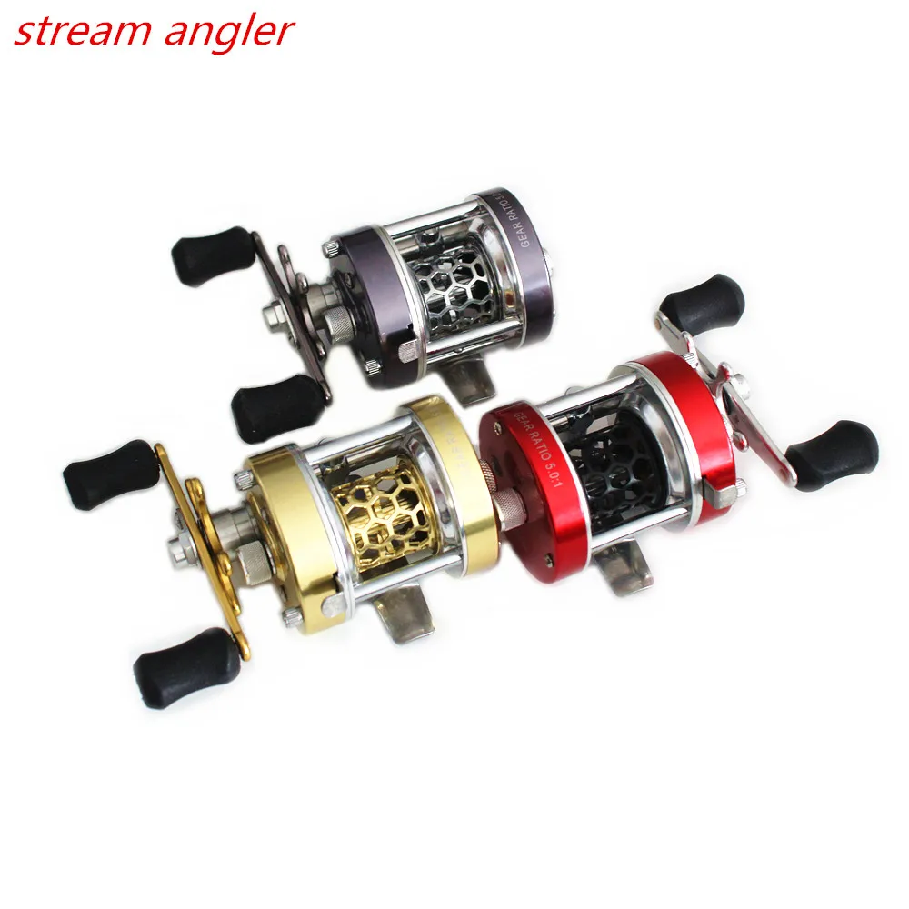 MY W300 Metal Drum Wheel Fit For Tiny Bait Stream Lure 3 Colors Mingyang Rees 170g Synchronous Move Line And Centrifugal Brake
