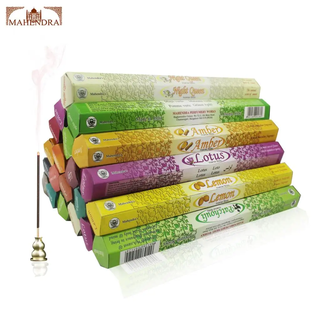 20 шт./кор. Ладан палка с держателем в тибетском индийские вкус сандалии бледно