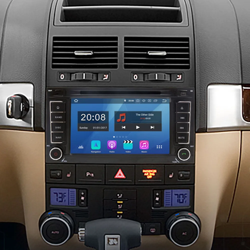 Автомобильный мультимедийный плеер стерео GPS DVD радио навигация Android экран для