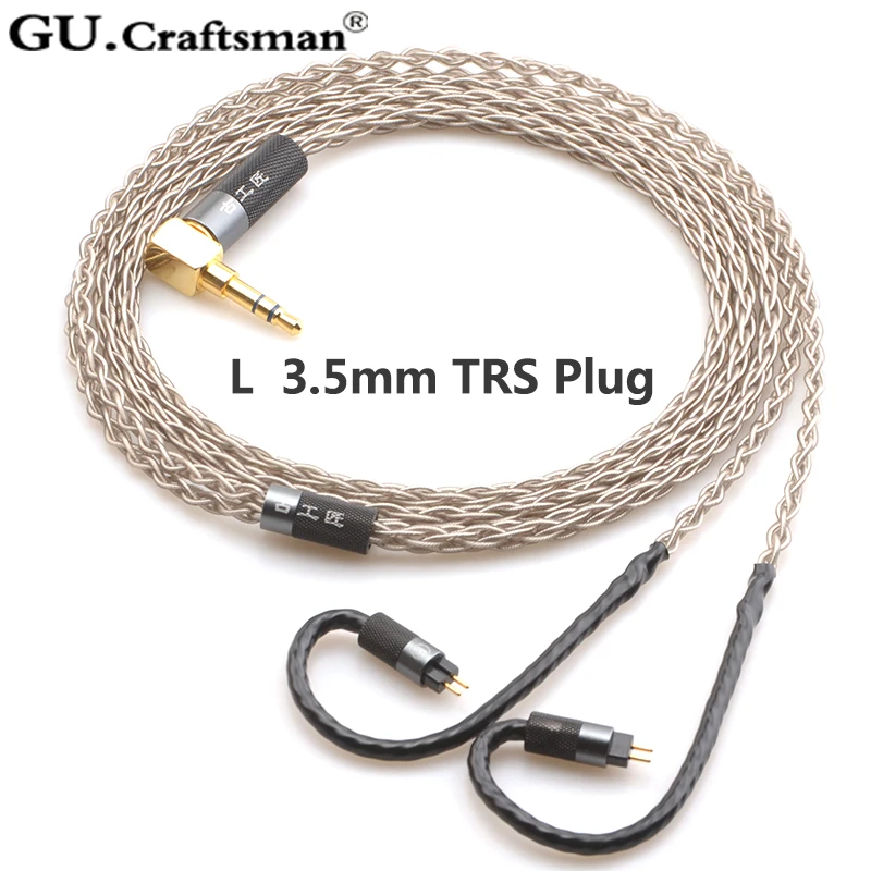 GUCraftsman 6n серебро 0,78 мм 2Pin 64 аудио a12t/u12 TIA Fourte orolus re2000 Legend X iSINE20 VE8 кабель для наушников