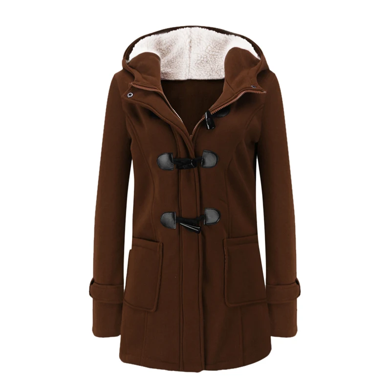 Зимняя парка с капюшоном размера плюс для женщин плотное зимнее пальто девочек