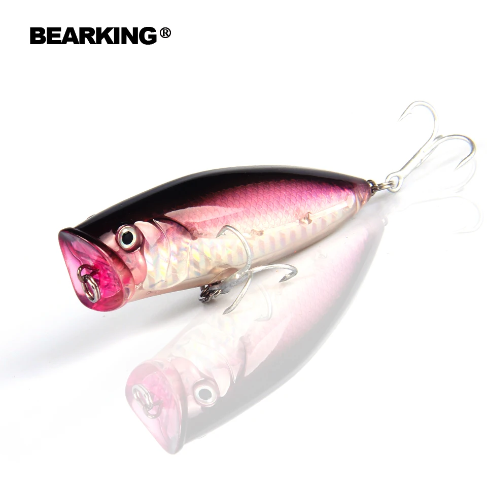 2017 популярная модель: 5 шт./лот рыболовные приманки разные цвета bearking crankbait popper 80