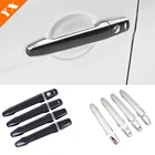 Аксессуары для Outlander Lancer G7 Galant G10 ASX 2013-2017, хромированнаяуглеродная Автомобильная боковая подставка, декоративная наклейка, крышка