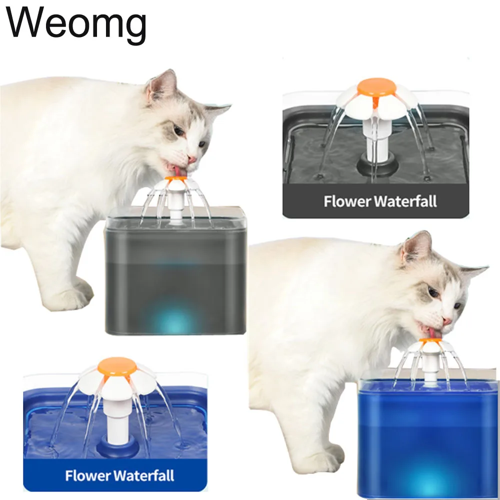 

2L Cat Water Fountain Bowl Automatic Pet Cat Water Feeder Dog Drinking Dispenser Bowl Container With LED Level Display Drinking