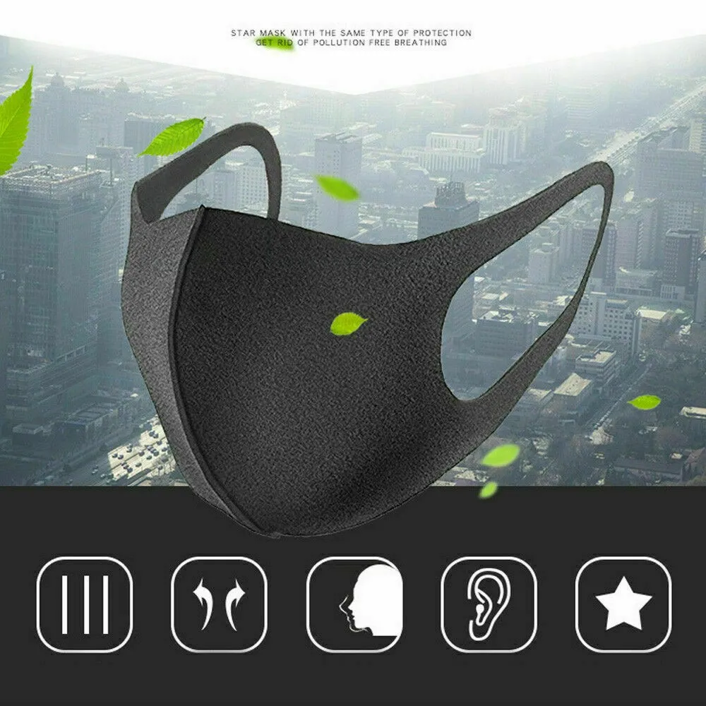 

1/3/5/10x Anti-dust Face Mask Cycling Respirator Adult Unisex Reusable Mouth Facemask Mascarillas Mouth-muffle for Women Men