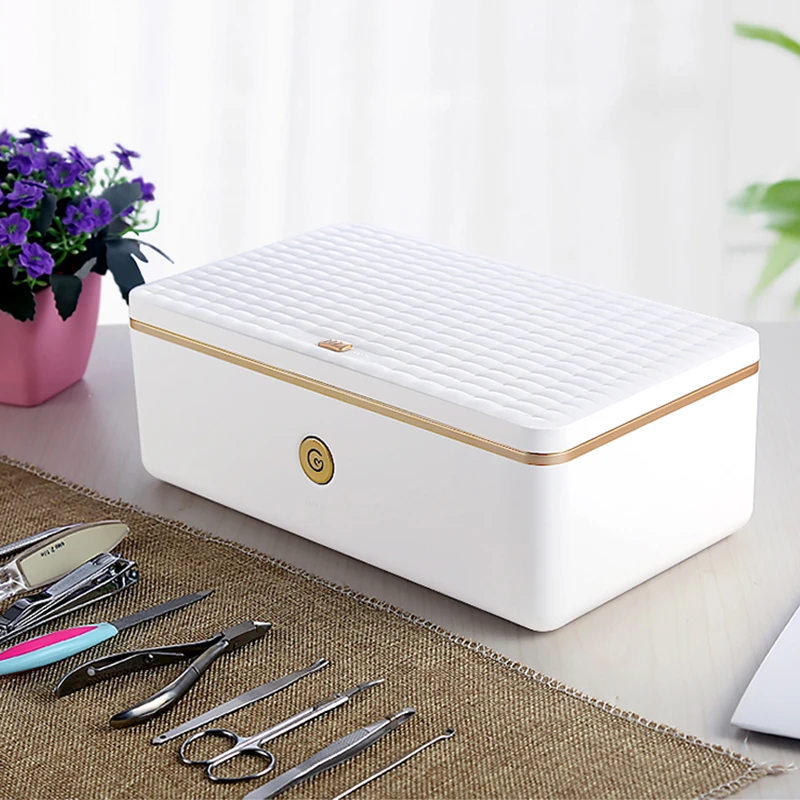 

ZK30 Portable UV Sterilizer Box Disinfecting Machine Ozone 99% Double Sterilization Nail Tools UVC Sanitizer Personal Cleaning