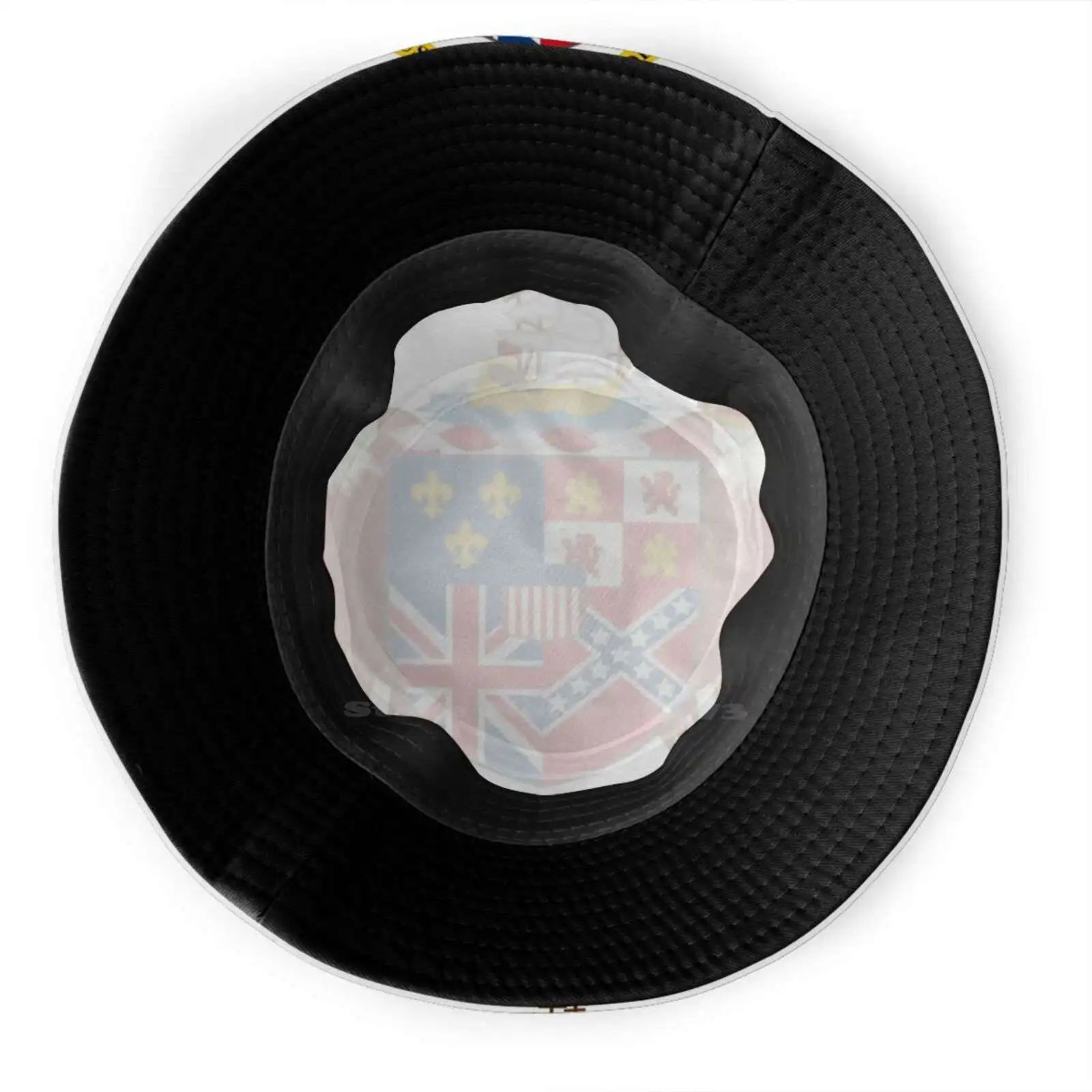 

Coat Of Arms Pattern Design Printed Travel Bucket Hats Coat Of Arms State America Flag Symbol Seal Usa