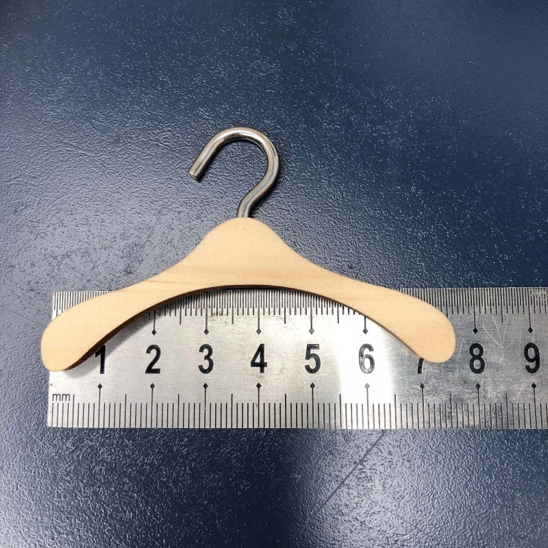 

10Pcs Practical Non-Slip Wooden Dolls Clothes Hangers Doll Coat Dress Accessories Jacket Organization Shelf