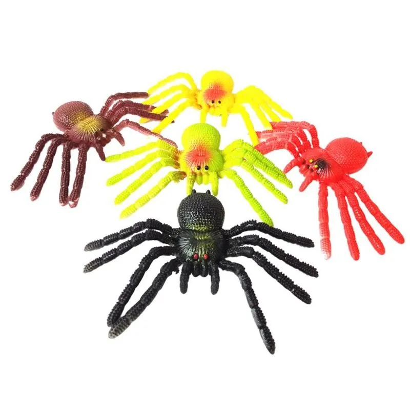 

1pcs Halloween Simulation Spider Model Prank Toy Fake Spider Scary Toy Simulation Spider Halloween Party Decoration Random Color