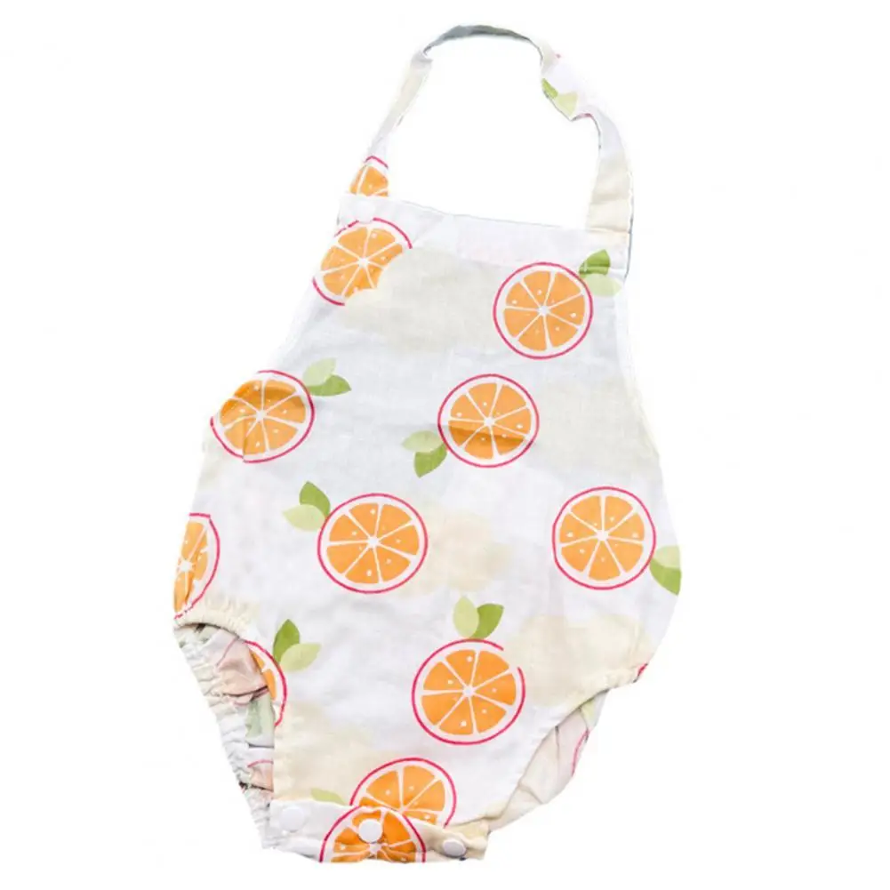 Baby Bib Adorable Cartoon Pattern Tear-resistant Gauze Infant Feeding Drooling Print Infant Bodysuit 2021