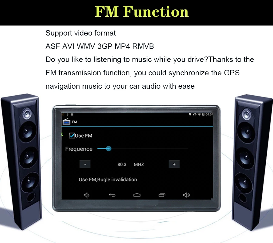Anfilite 7 дюймов 800*480 DDR 768 М 16 ГБ свободные руки FM передатчик автомобильный 3D GPS