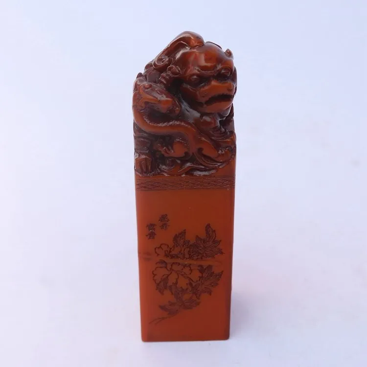 

Shoushan stone seal, Shen beast square seal