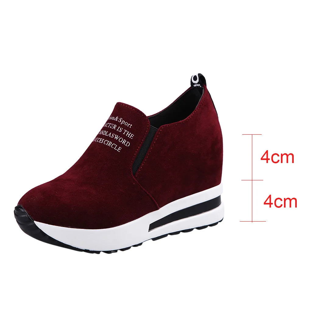 

SAGACE Wedges Shoes Women Slip On Platform Cushion Sneakers Sport Shoes Ladies Student Girl Casual Vulcanized Sneakers Shoes